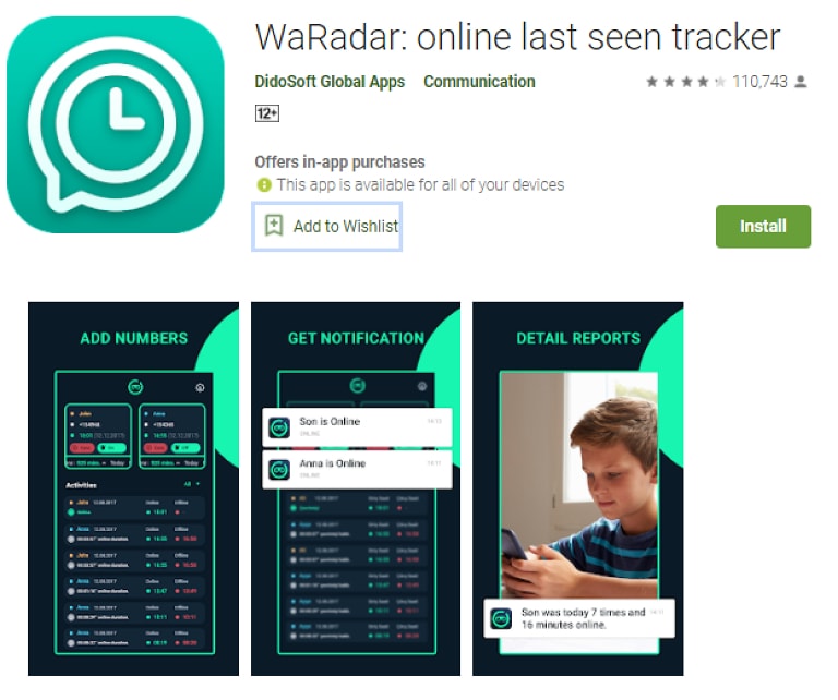 WaRadar : Online Last Seen Tracker