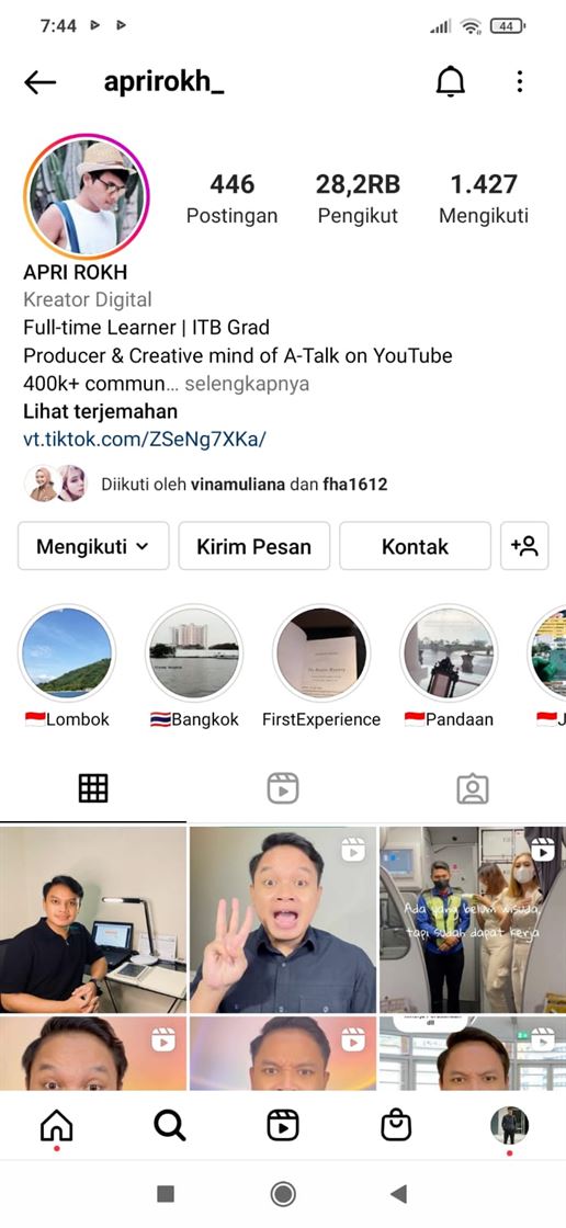 aprirokh_ 7 Influencer Instagram yang Wajib Anak Teknik Follow