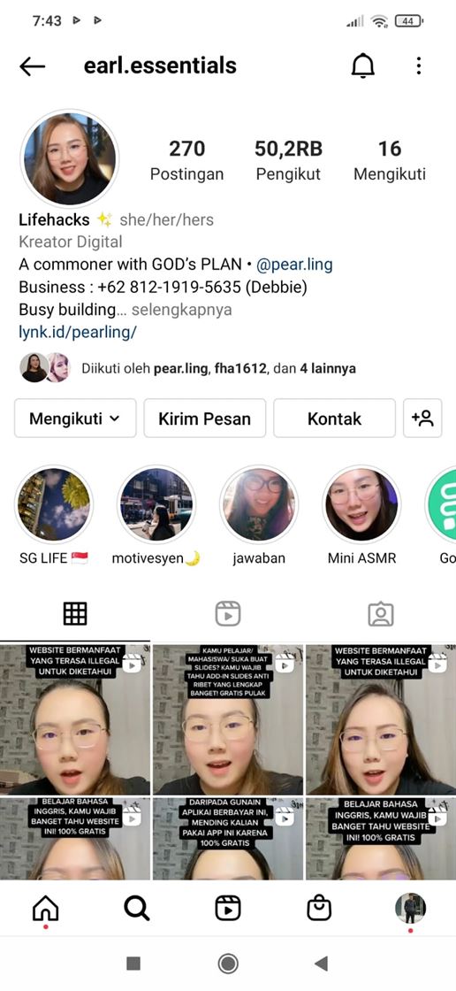 earl.essentials 7 Influencer Instagram yang Bermanfaat untuk di Follow