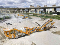 How is the Dust Control Managed in a Stone Crusher Plant?