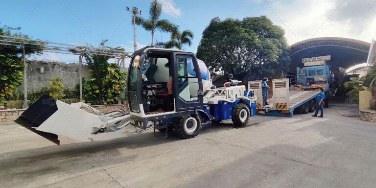 self loader concrete mixer