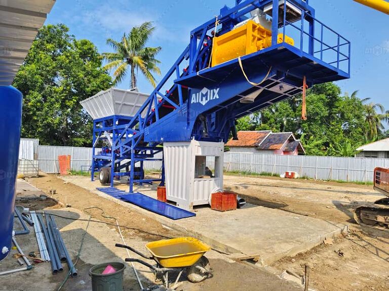 60 cbm/h mobile batching plant