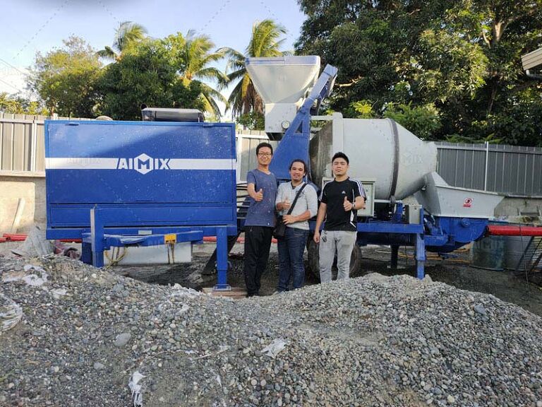 concrete pump mixer in Indonesia